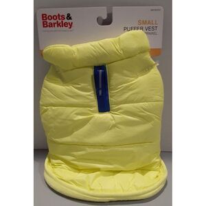 Small Puffer Vest‎ - Boots & Barkley Pet Apparel Yellow